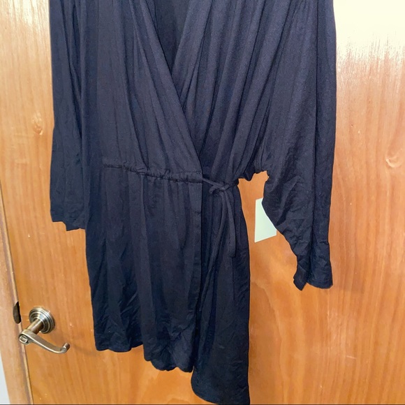 Black Wrap Shirt - Picture 4 of 4